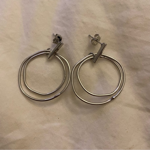 🤍Double Hoop Earrings - Picture 1 of 3